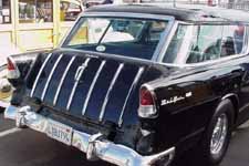 Black Tailgate With Chrome Spears on 1955 Chevy Nomad S/W